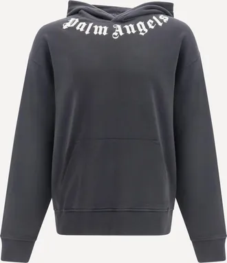 Palm Angels Felpa logata con Cappuccio Man XL