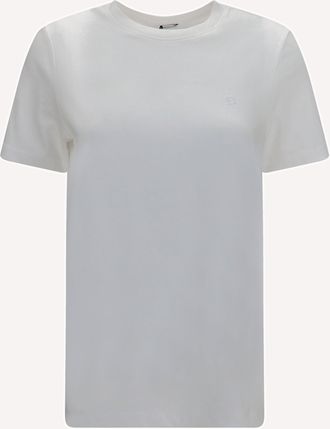 Balmain Embroidered jersey T-shirt Female L