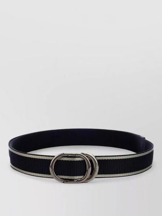 Dior leather belt contrast stitching detail design