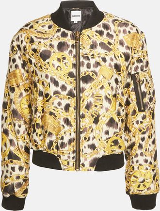Moschino X H & m Yellow/black Printed Nylon Zip-Up Jacket