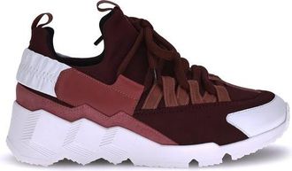 Pierre Hardy Bordeaux Neoprene Athletic Womens Sneakers