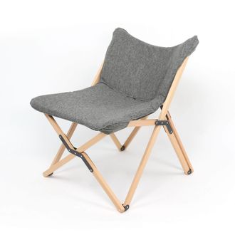 Mobili Rebecca Mobili Rebecca - Silla De Director Rebecca Mobili Bosso 84x69x74 Madera Poli&eacute;ster Marr&oacute;n Gris