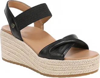 Vionic Womens Darla Espadrille Wedge Sandals In Black