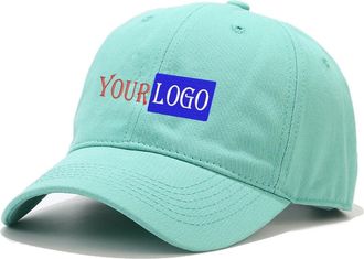 Generic Custom Soft Caps Design Your Own Logo Text, Embroidered Custom Baseball Cap Dad Hat Personalized Adjustable Trucker Hat for Men/Women,Adjustable Light