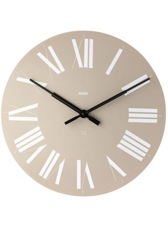 Alessi roman-numeral clock - unisex - Acrylonitrile Butadiene Styrene (ABS) - One Size - Grey
