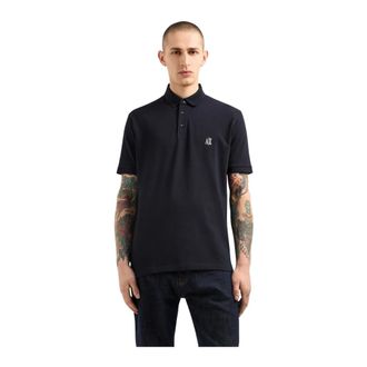 A|X Armani Exchange Piqu&eacute; Polo - Heren - Polos - Blauw - M - Katoen - Tops
