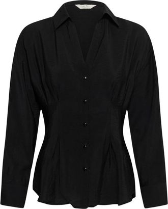 Part Two Nastja Blouse - Dames - Overhemden - Zwart - S - Linnen - Overhemden
