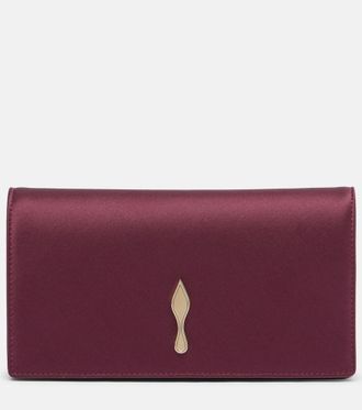 Christian Louboutin Bettina crepe satin clutch