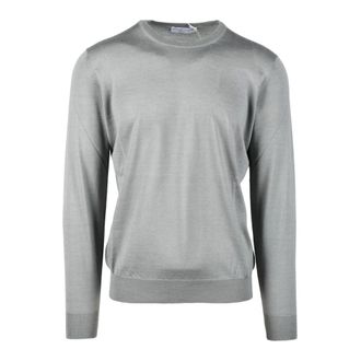 FILIPPO DE LAURENTIIS Truien & Vesten, Heren, Grijs, 3Xl, Kasjmier, Ronde Hals Pullover