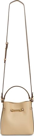 Strathberry Mini Corda Leather Bucket Bag in Oat at Nordstrom