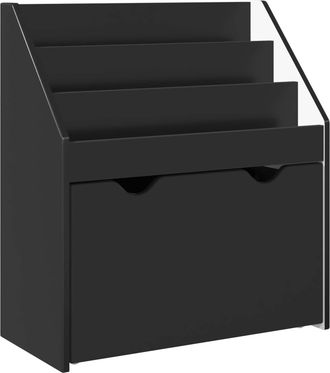 vidaXL Estanter&iacute;a Para Ni&ntilde;os Con Caj&oacute;n Negro 60 X 29,5 X 69 Cm Vidaxl