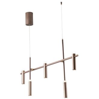Fan Europe Fan Europe Candle - L&aacute;mpara Colgante De Barra Led 5 Luces, Bronce
