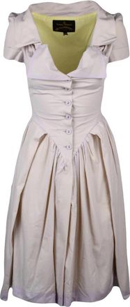 Vivienne Westwood Monday Shirt Dress - Dames - Korte kleedjes - Paars - S - Katoen - Kleedjes
