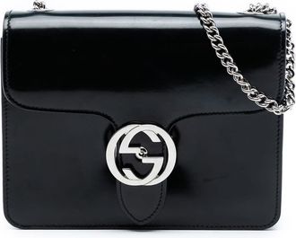 Gucci Pre-owned Gucci Small Polished Calfskin Interlocking G Dollar Crossbody Ladies ZU207RJKQF6RBYXX