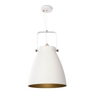 Paco Home Paco Home L&aacute;mpara De Suspensi&oacute;n Comedor Colgante Cocina Mesa Comedor Industrial Moderna L&aacute;mpara Colgante - Blanco, Lat&oacute;n (&oslash;39cm)