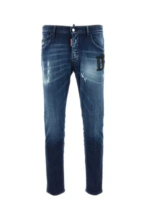 Dsquared2 Blue Logo Jeans