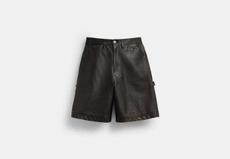 Coach Brain Dead Loved Leather Shorts