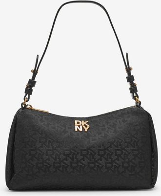 DKNY Remy Top-Zip Shoulder in Jet Black/black at Nordstrom