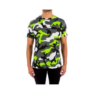 Valentino Ss22 Camouflage Graphic T-shirt - male - Valentino - T-Shirts - Multicolor - M - Tops