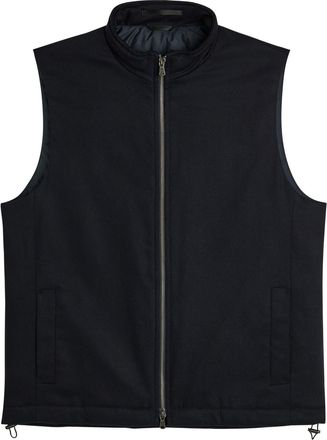 Sunspel Quilted Wool-blend Gilet - Navy - Xxl