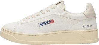 Autry Dallas Lage Sneakers - Heren - Sneakers - Wit - 42 EU - Katoen - Schoenen