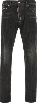 Dsquared2 Slim-fit Jeans - Heren - Slim Fit Jeans - Zwart - XL - Leer - Jeans