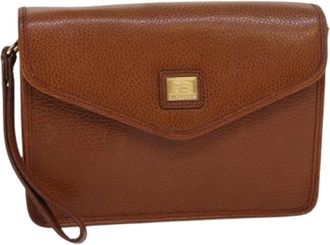 Burberry Pre-owned Clutches, female, Brown, Size: ONE SIZE Pre-owned Vintage Clutch