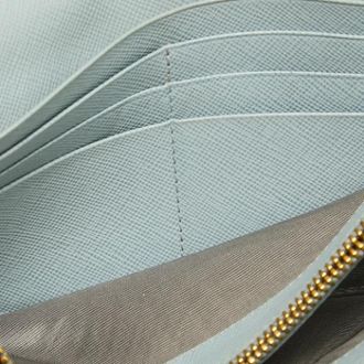 Prada Tweedehands leren portemonnees - Dames - Vintage Accessoires - Blauw - ONE Size - Vintage