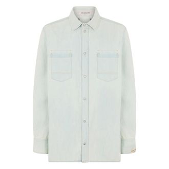 Golden Goose Denim Shirts, male, Blue, Size: XL Overshirt