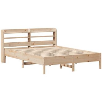 vidaXL Vidaxl - Estructura De Cama Sin Colch&oacute;n Madera Maciza De Pino 135x190 Cm