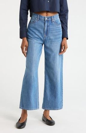 Rag & Bone Lori High Waist Crop Wide Leg Jeans in Woburn at Nordstrom Rack, Size 24