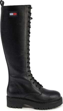 Tommy Hilfiger Dames, Schoenen, Zwart, Maat: 38 EU Leer