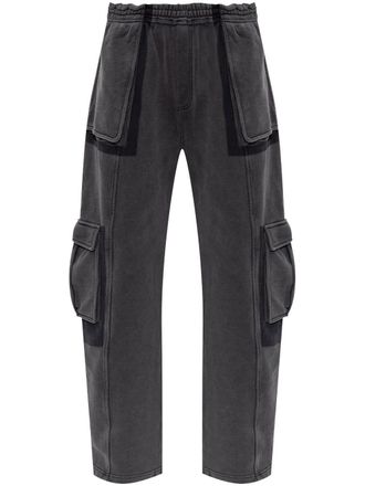 Alexander Wang cotton cargo track pants - Black