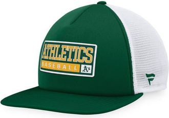 Majestic Mens Majestic Green/White Oakland Athletics Foam Trucker Snapback Hat at Nordstrom