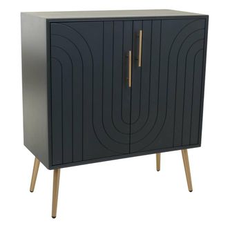 Wanderlust Deco Recibidor De Madera Y Metal 75x37x84,5