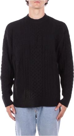 Carhartt Work in Progress Zwarte Sweater Model Regular Fit Katoen - Heren - Ronde hals truien - Zwart - S - Katoen - Truien & Vesten