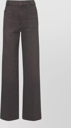 Victoria Beckham denim high-rise wide-leg jeans