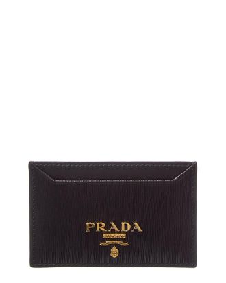 Prada Logo Leather Card Case