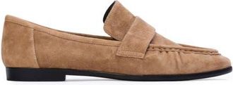 Black Suede Studio Arrow Suede Loafer in Latte Suede at Nordstrom, Size 42