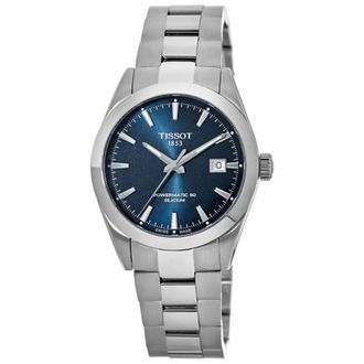 Tissot Gentleman Powermatic 80 Blue Dial Stainless Steel Mens Watch T127.407.11.041.00