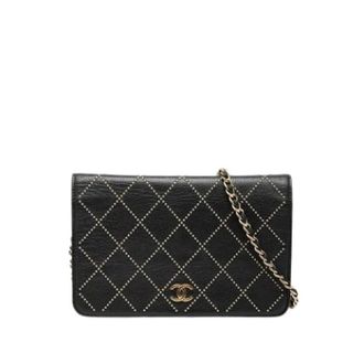 Chanel Pre-owned Vintage Schoudertas - Dames - Pre-owned - Zwart - Maat: ONE Size Leer