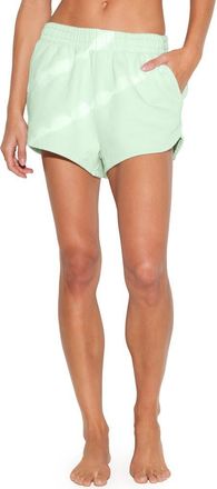 Spiritual Gangster Shibori Kylie Cotton Fleece Sweat Shorts in Beach Glass at Nordstrom Rack, Size X-Small