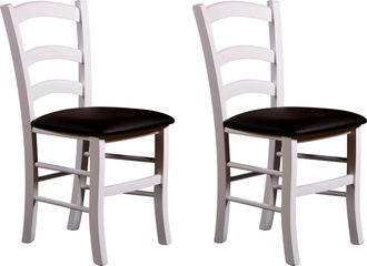 HOME AFFAIRE Esszimmerstuhl »Super Paesana« (Set) 2 Stk.Buche Massivholz mit Kunstlederbezug