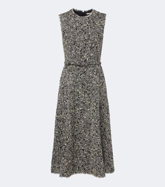 Emilia Wickstead Rosalino wool-blend boucl&eacute; midi dress