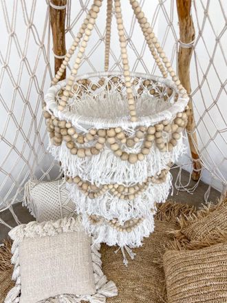 OEM L&aacute;mpara De Ara&ntilde;a De Macram&eacute; Estilo Boho 30x80