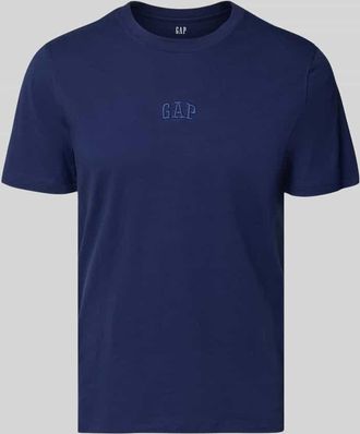 GAP T-Shirt mit Rundhalsausschnitt und Label-Stitching in Marine, Gr&ouml;&szlig;e XXL