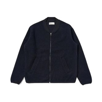 Universal Works Bomber Jackets, male, Blue, Size: XL Zip Bomber Jacket