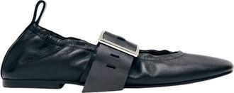 Alohas Sarea Ballerina - Dames - Ballerinas - Zwart - 37 EU - Leer - Schoenen