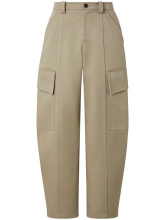 Ferrari Double Mackintosh Flap Pockets Cargo Wide-Leg Pants