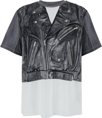 Balmain Graphic Crew Neck T-Shirt